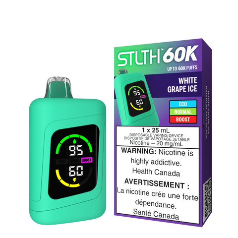 Stlth 60k : White Grape Ice