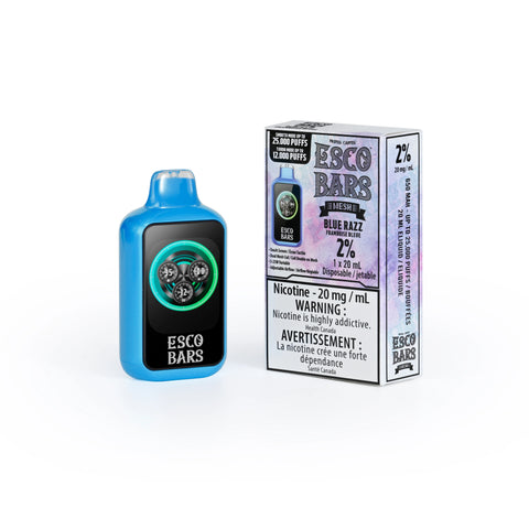 Esco Bars : Blue Razz 25k