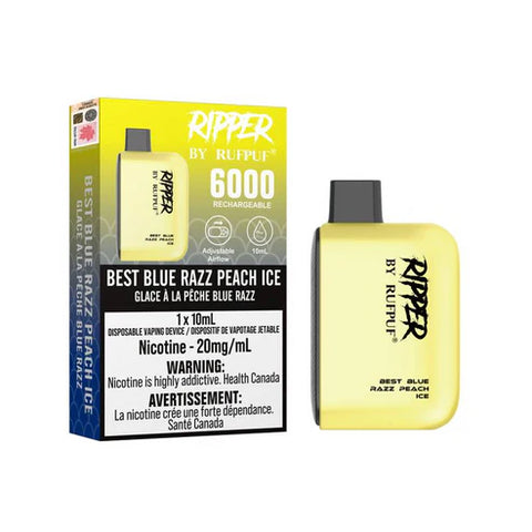 RIPPER BLUE RAZZ PEACH ICE ,6000