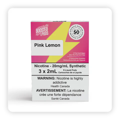 PINK LEMON BOOSTED PODS 20MG