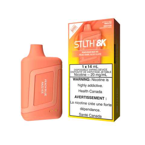 Stlth 8k Peach Blue Razz Ice