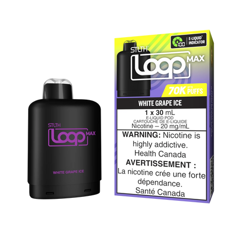 Stlth Loop Max : White Grape Ice - 70k