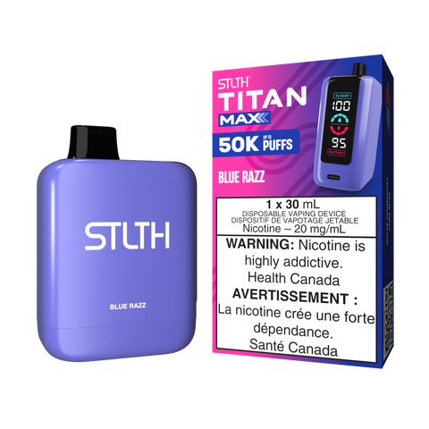 Stlth Titan Max : Blue Razz 50k