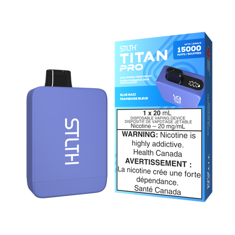 Stlth Titan Pro: Blue Razz 15k