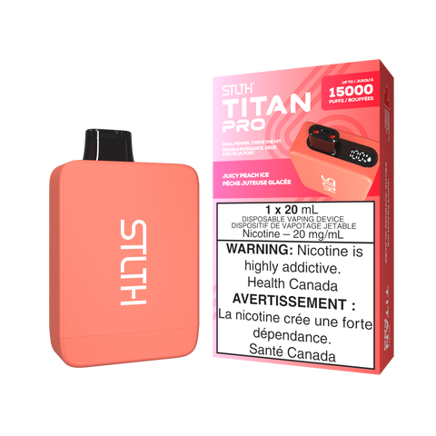 Stlth Titan Pro : Juicy Peach Ice - 15k