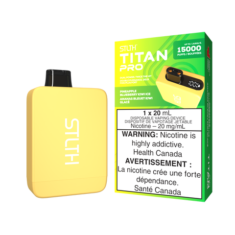 Stlth Titan Pro : Pineapple Blueberry Kiwi Ice - 15k