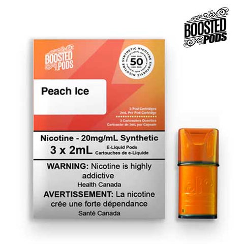 Peach Ice 20mg Boosted Pods