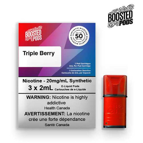 TRIPLE BERRY  BOOSTED PODS 20mg